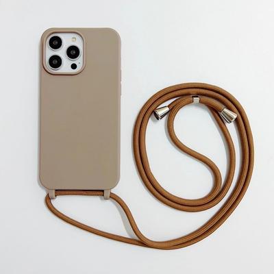Hülle mit Trageband für iPhone 17 16 14 13 12 Mini 11 15 Pro Max XS X Plus Crossbody Lanyard Stoßfest Weiches TPU Silikon Outdoor Abdeckung