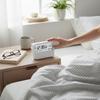 Multifunctional Digital Alarm Clock with Visual Timer Temperature Date Display Silent Operation and Custom Alarms