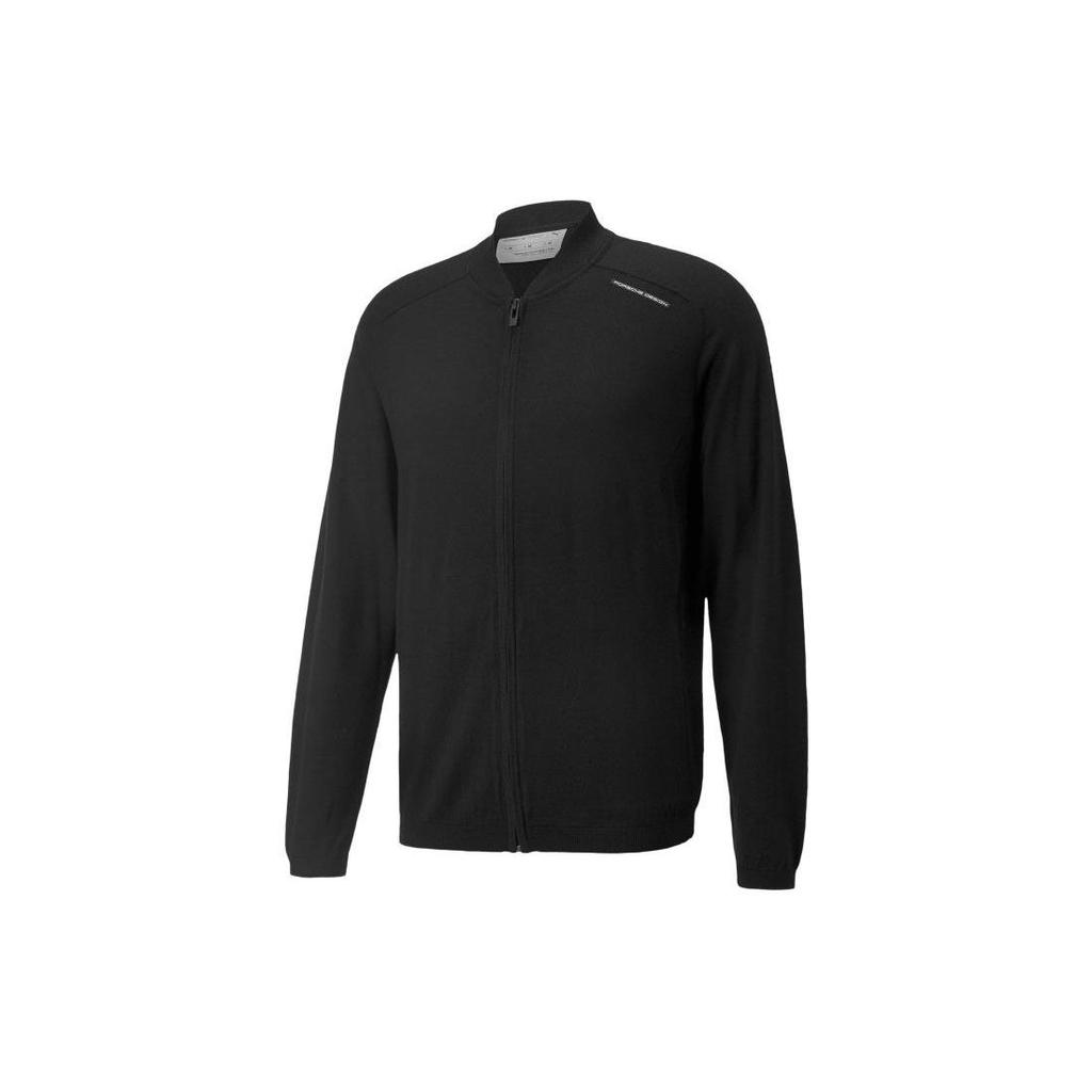 Puma Men's Black Full-Zip Stand Collar Knit Cardigan With Logo Casual 536155-01