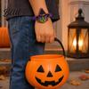 Adjustable Halloween Bracelets 2PCS Cartoon Bracelets Ghost/Pumpkin/Black Cat/Skull/Witch/Little Devil Shape Cute Witch And Skeleton Wristbands Soft