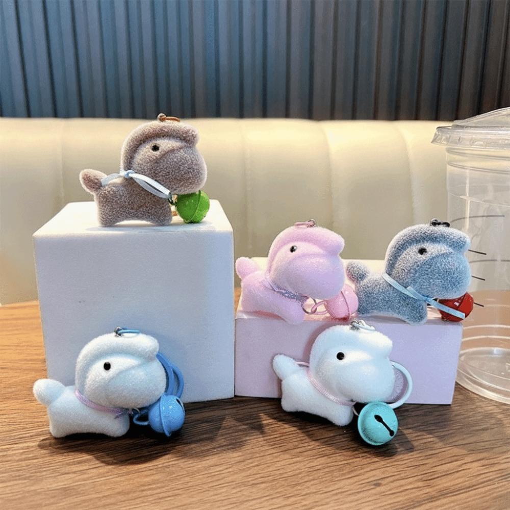 Flocking Year of the Horse Keychain Cartoon Pony Bag Charm Interesting Zodiac Pendant  Decoration