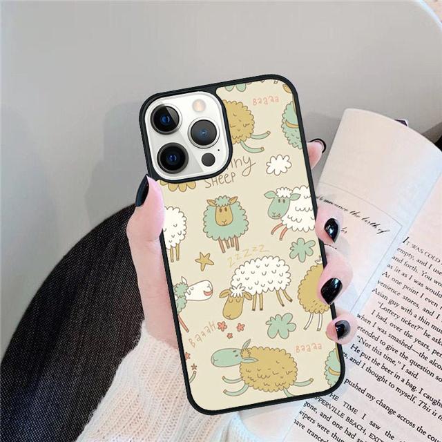 Colorful Sheep Coque Shell For iPhone 17 Air 15 16e 14 13 12 Pro Max 11 Pro Max Plus Phone Case Cover