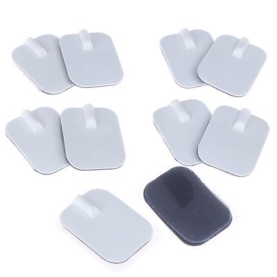 10Pcs 4*6Cm Reusable Tens Machine Electrode Pads Body Massager Selfadhesive Pads