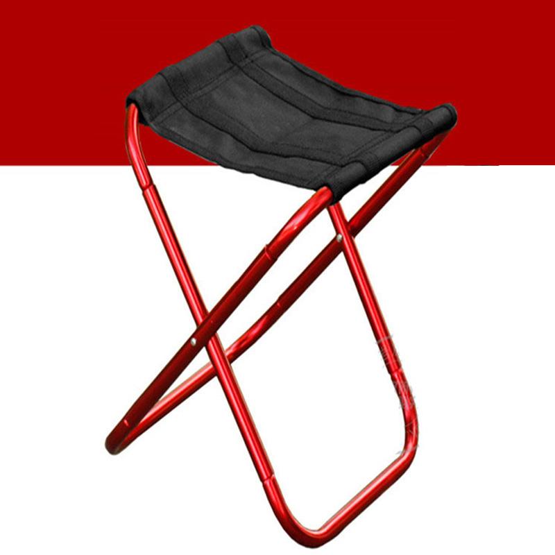 

Portable Ultralight Folding Aluminum Alloy Stool Super Strong Stable Stool Chair for Outdoor Camping Fishing Picnic Travel Hiking Red #1