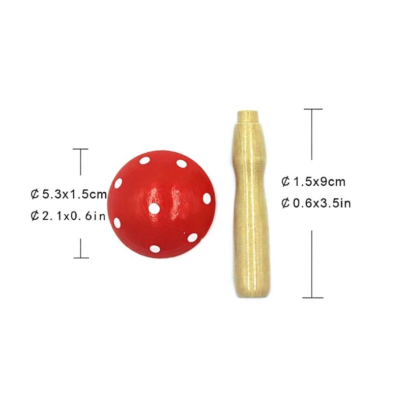 2Pcs Wood Darning Mushroom Sewing Repair Tools Portable Sewing Aid For Clothing Holes Quick Fix and Knitting Project