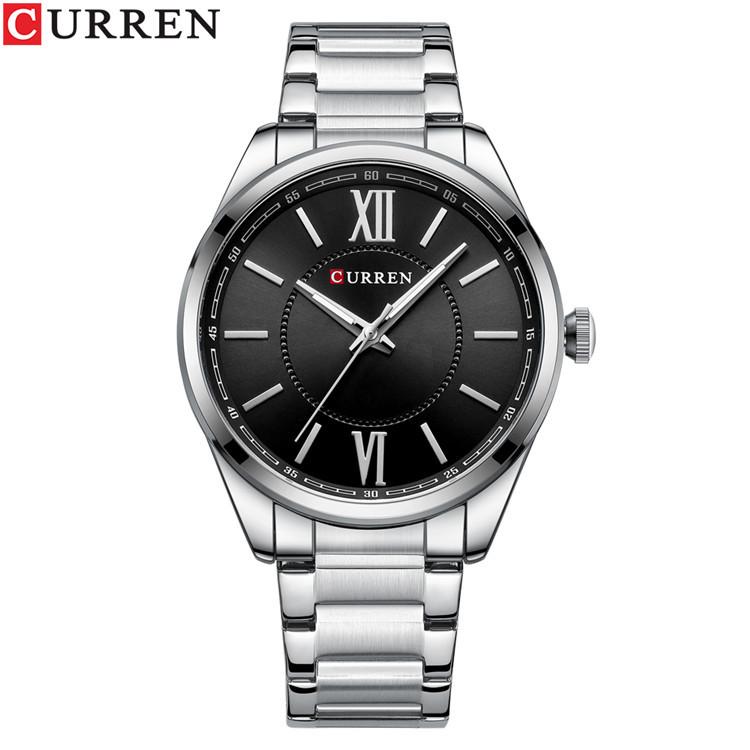 CURREN Men's Sports Watch Men's Quartz Steel Belt Business Sports Watch