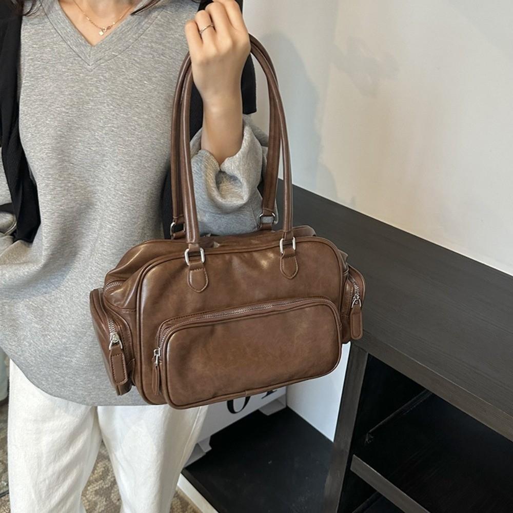Tote Storage PU Handbag Shoulder Pouch Messenger Bag Fashion PU Leather Shoulder Bag Women
