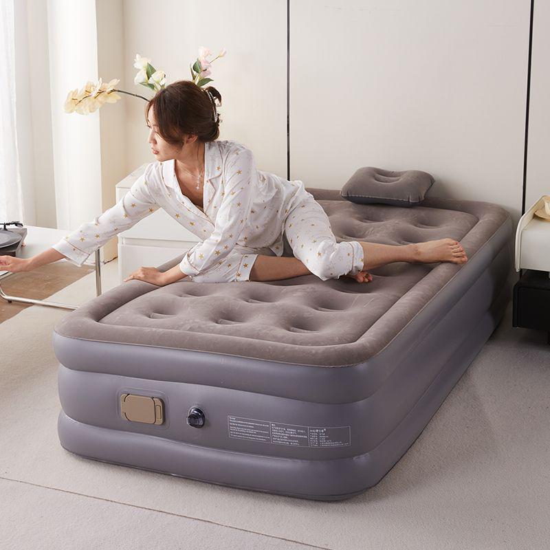 Portable Double Air Mattress: Automatic Inflatable Bed for Outdoor Camping and Travel