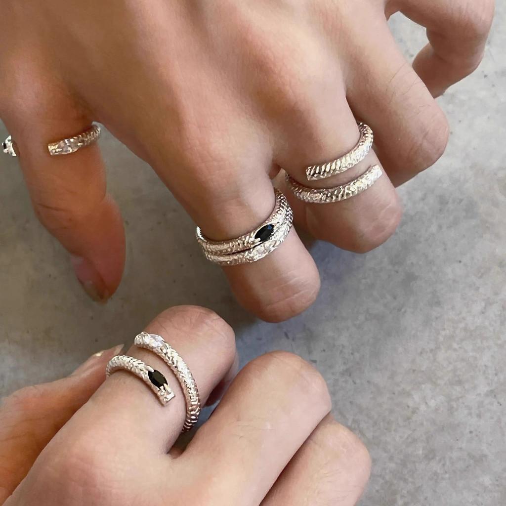 Elegant High-end Copper Gemstone Ring For Women With Unique Adjustable Open Design