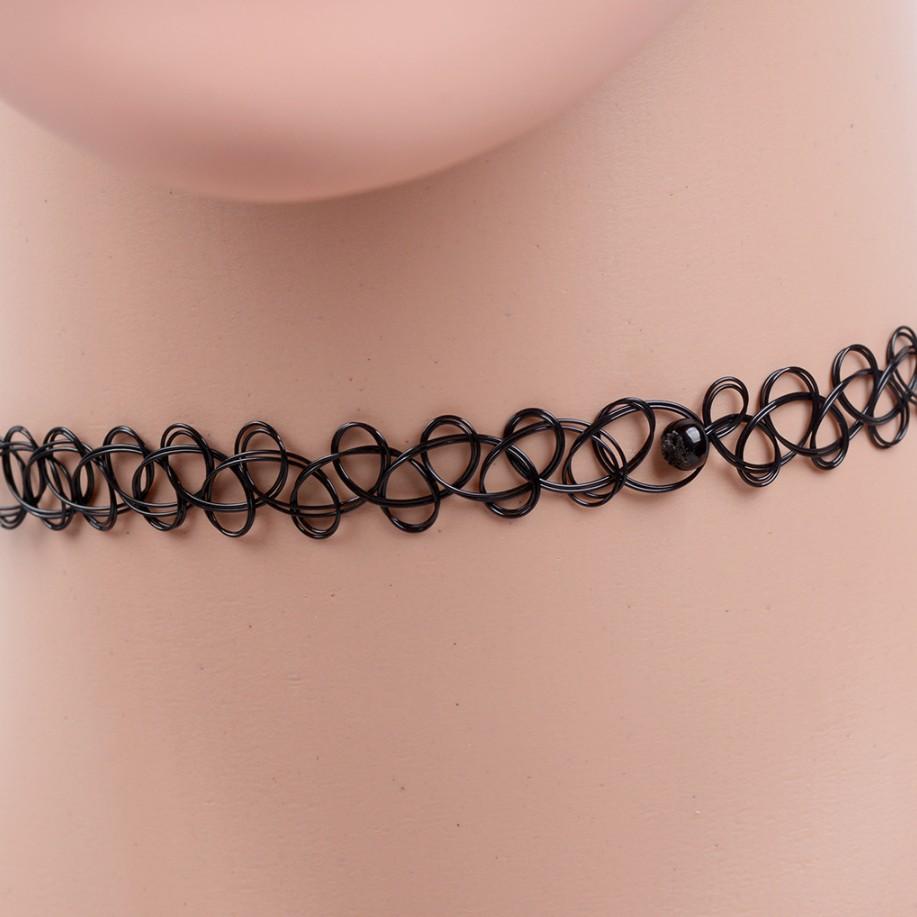 Three Diamond Fishing Line Vintage Tattoo Braided Necklace Fishing Line Collarbone Chain Choker Neck Chain Trendy