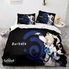 Anime Genshin Impact Xiao SUCROSE Qiqi Duvet Cover Cartoon Bedding Sets Bed Set Quilt Comforter Covers Home Textiles