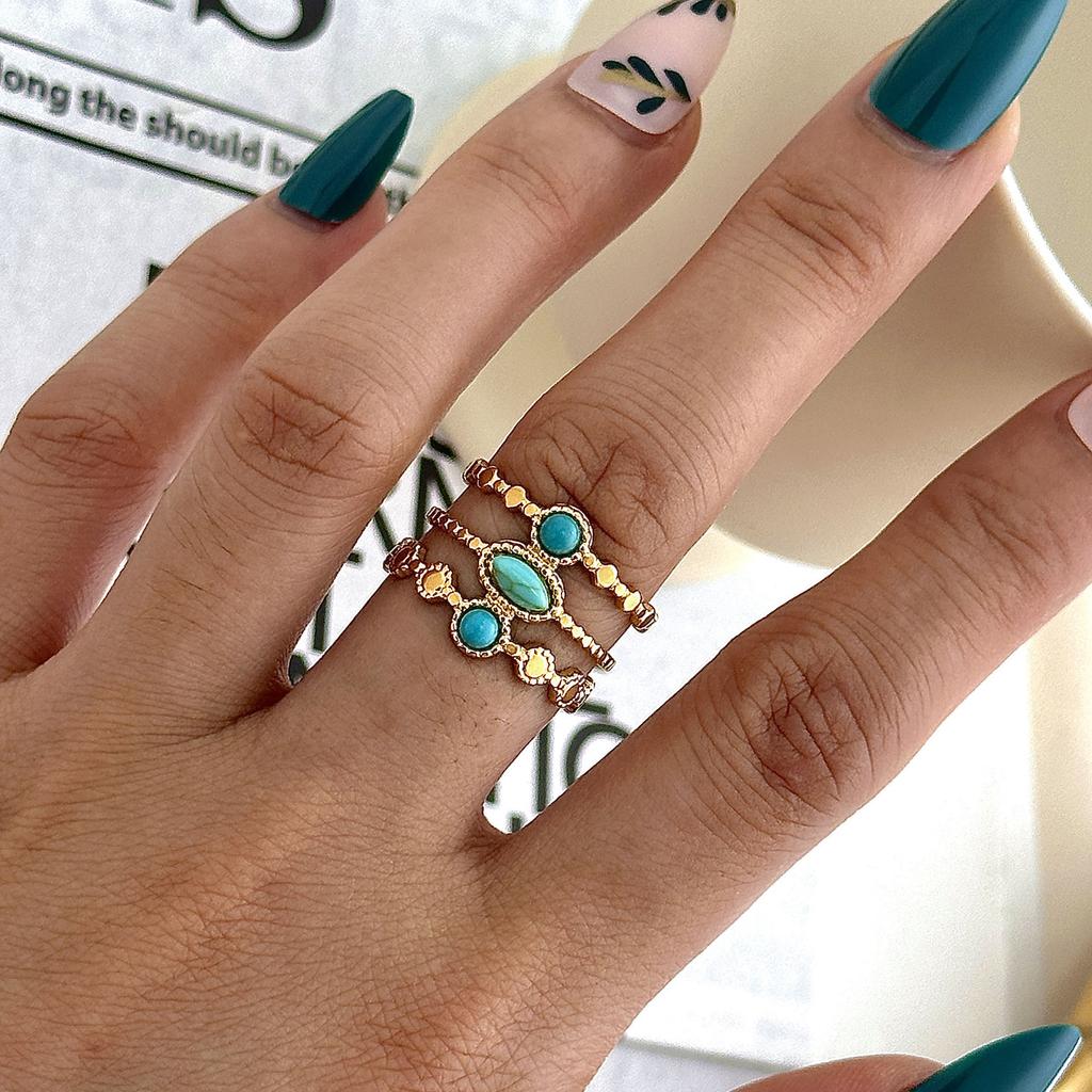 New Ring Vacuum Electric Moon Star Open Hand Jewelry
