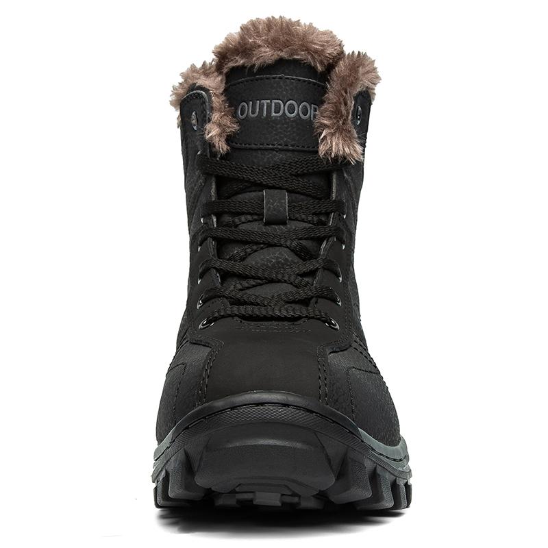 Mens Plus Size 40-48 Winter Boots Waterproof Outdoor Men Boots Ankle Snow Boots High Men Footwear