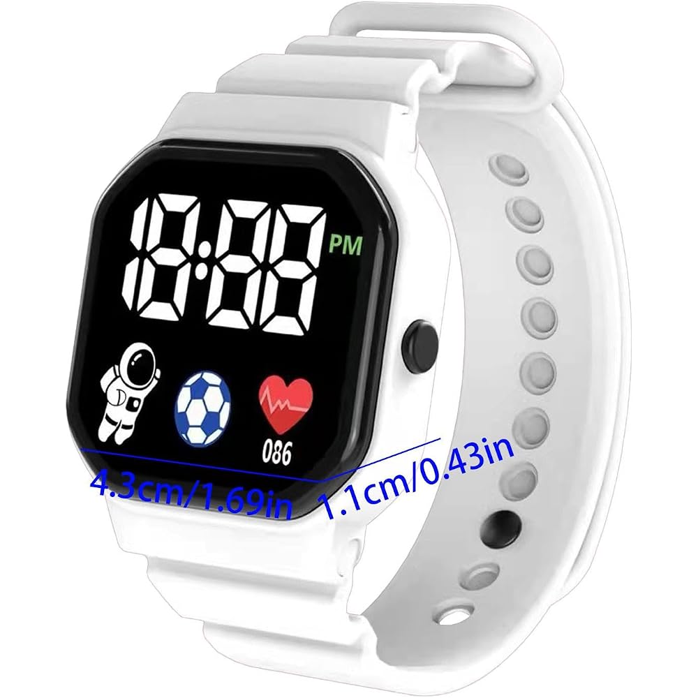 Mdikawe Digital Sport Watch, Smart Kids Watch - Waterproof Wristwatch, Comfortable Sport Waterpro...