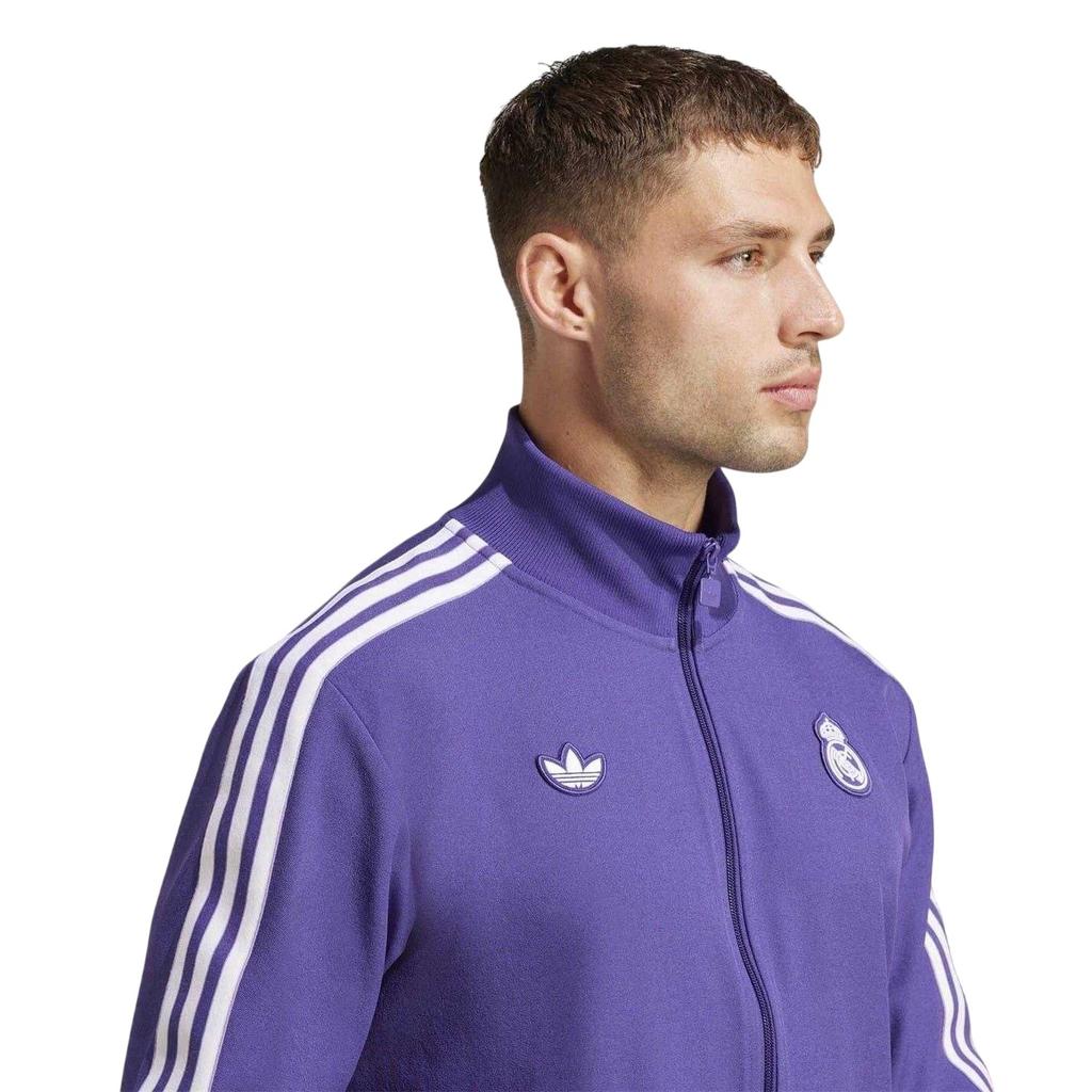Adidas Mens Terrace Icons Real Madrid CF Tracksuit Top