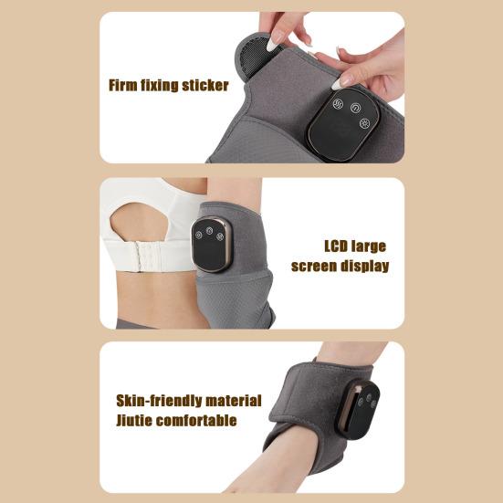 Electric Heated Wrist Massager with 3 Modes & 5 Heat Settings USB Rechargeable Hand Therapy Wrap Portable Soothing Wrist Massage Tool