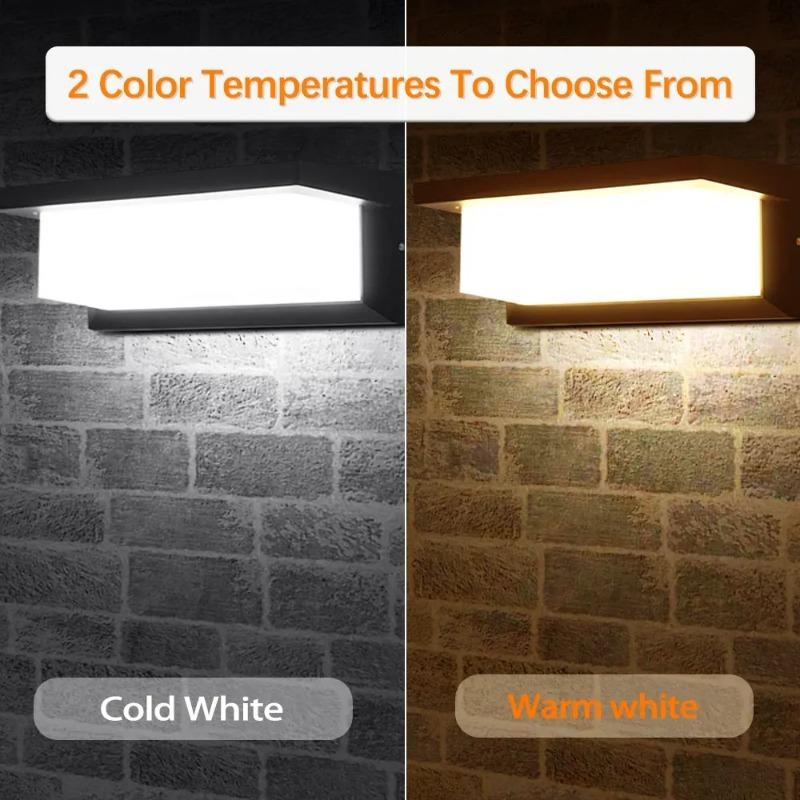 LED Vintage Rechteckige Wandleuchte Innen Außen Wasserdicht Dekorative Beleuchtung für Veranda Wohnzimmer Schlafzimmer Hof Hausdekoration