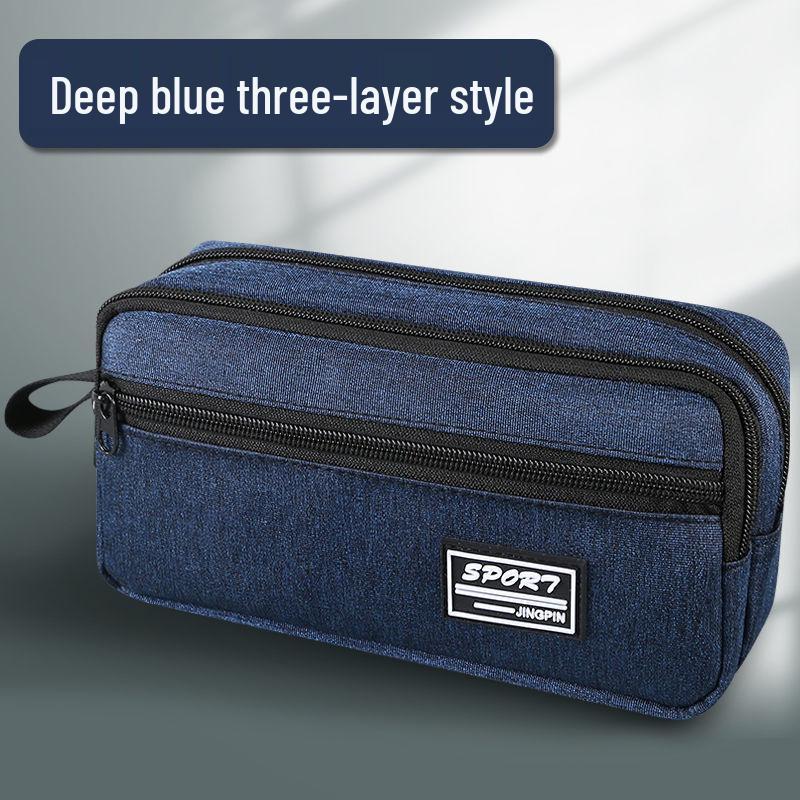 Multi-Layer Waterproof Pencil Case for Students - Large Capacity Stationery Bag
