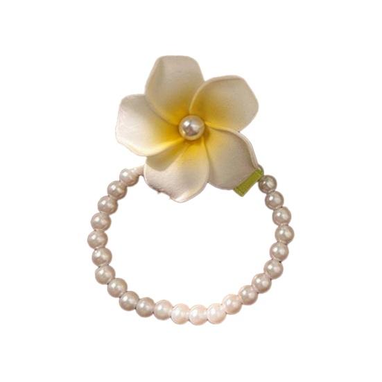 

Hair Pin Faux Pearl Floral Embellished Girl Hair Clip Bright Color Side Bang Hairpin Hair Styling Tool Hair Accessories B