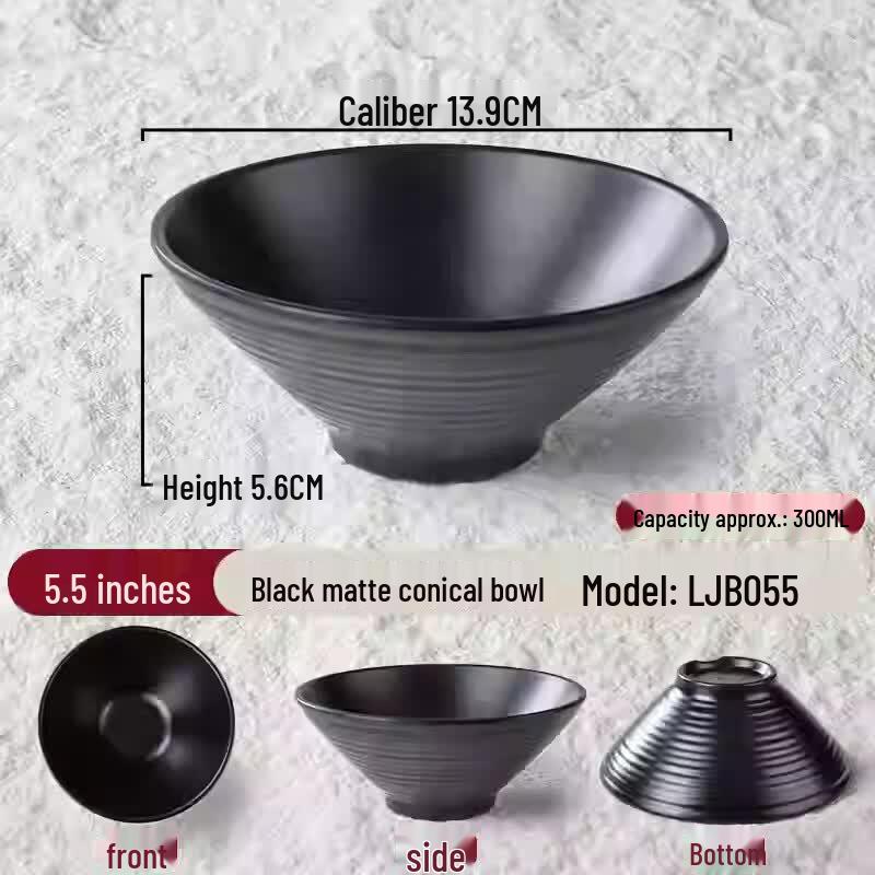 Two-Tone Melamine Noodle Bowl