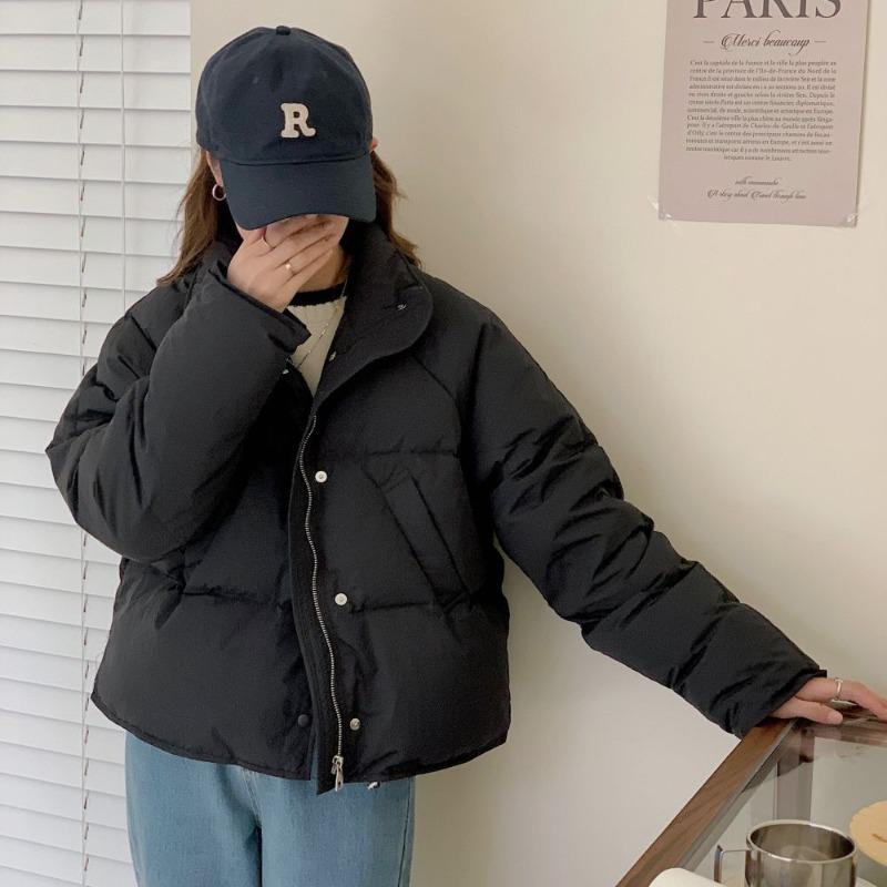 

Женская короткая хлопковая одежда, утолщенная хлопковая одежда на пуху, женская новая одежда в виде сладкого хлеба, студенческая хлопковая куртка. XXL белый