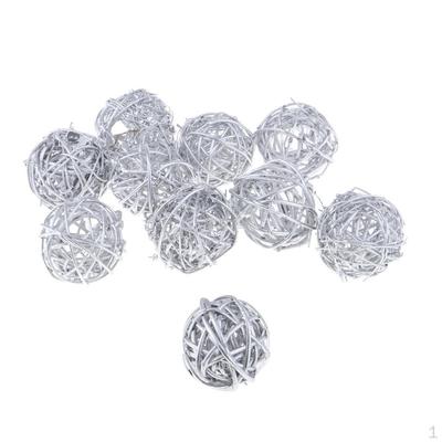 Round Wicker Rattan Balls - Decorative for Bowls, Fills