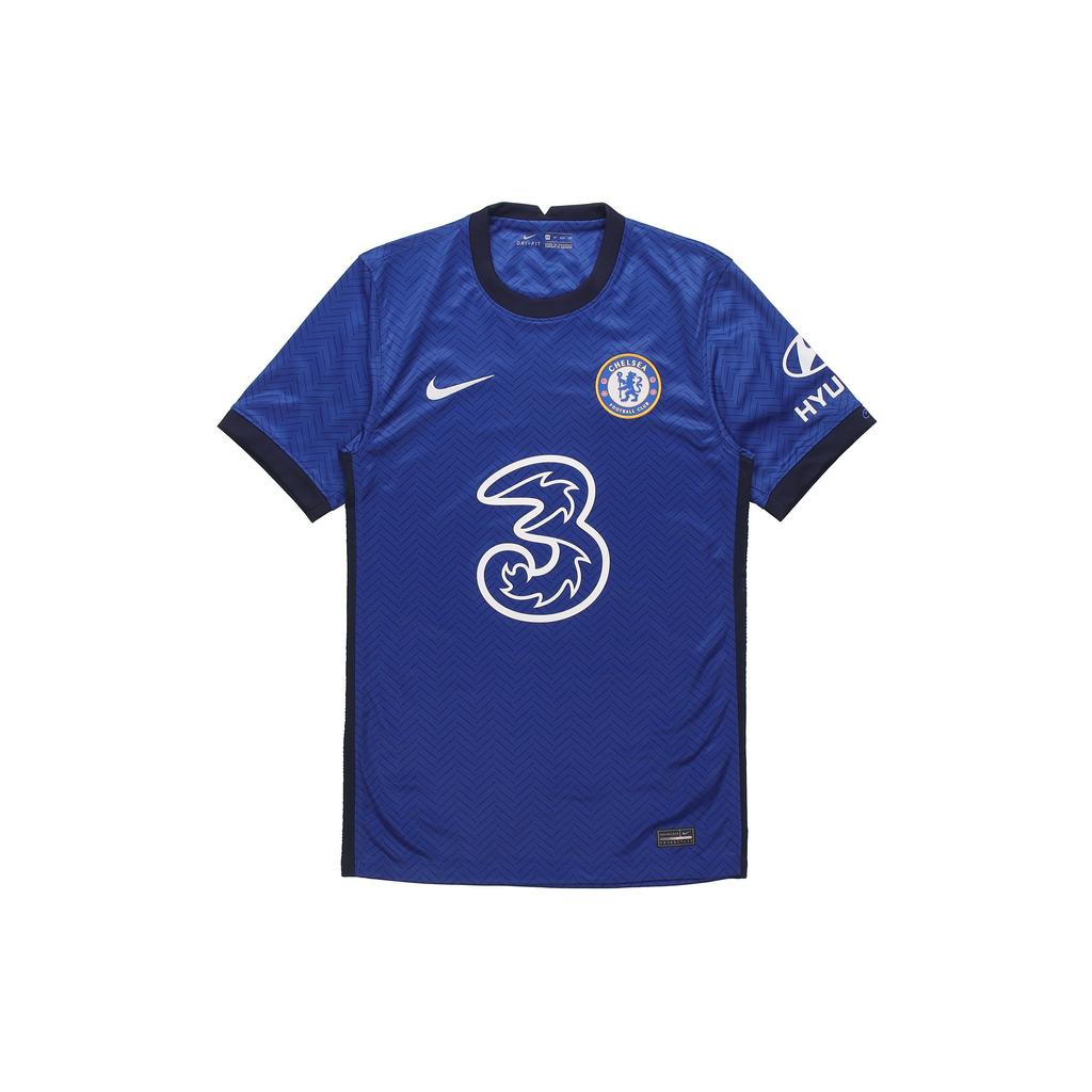 Nike Maillot de football domicile stade FC Chelsea 2020/21 (Taille Asie) Bleu Blanc Homme Streetwear CD4230-496