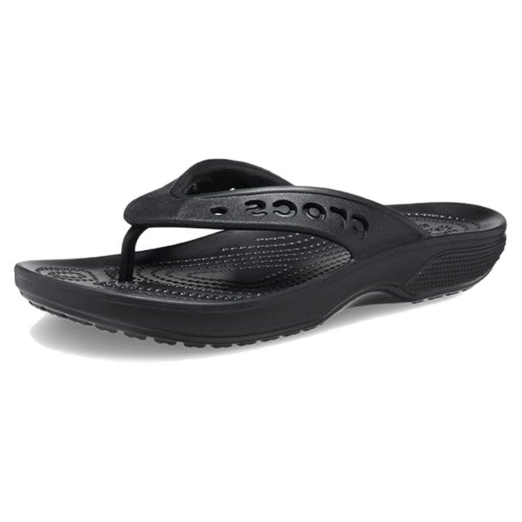 Crocs Comfortable Simple Flip Flops Unisex Footwear Black 208192-001