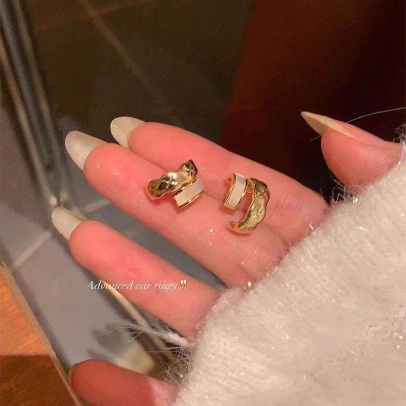 S925 silver needle zircon pearl earrings women's light luxury niche high-end butterfly stud earrings versatile temperament earrings