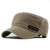 Washed Hat Spring, Summer and Autumn Cotton Flat Cap Outdoor Military Hat Men's Mesh Sun Hat