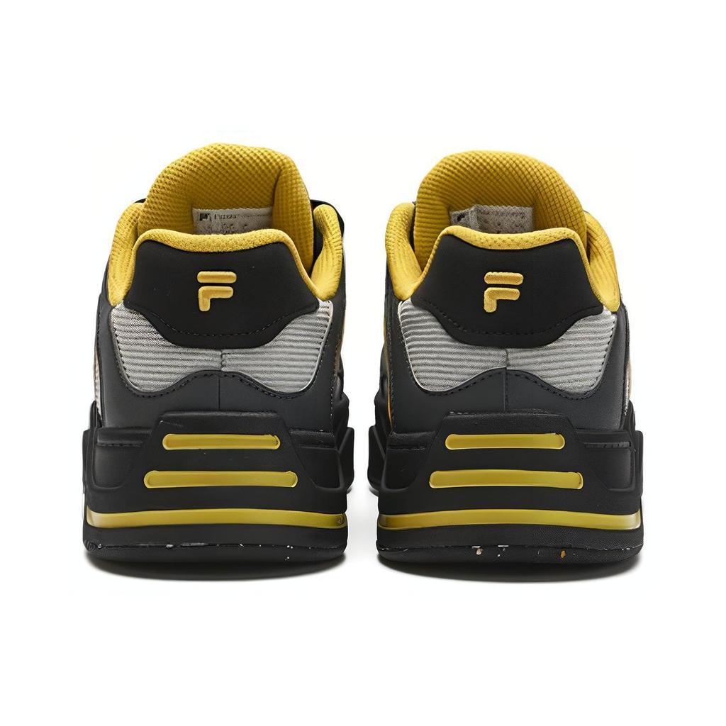 FILA Fusion 50-50 Comfortable Versatile Trendy Shock Absorption Low-Top Skate Shoes Men sneaker Black Gray T12M412201FPB