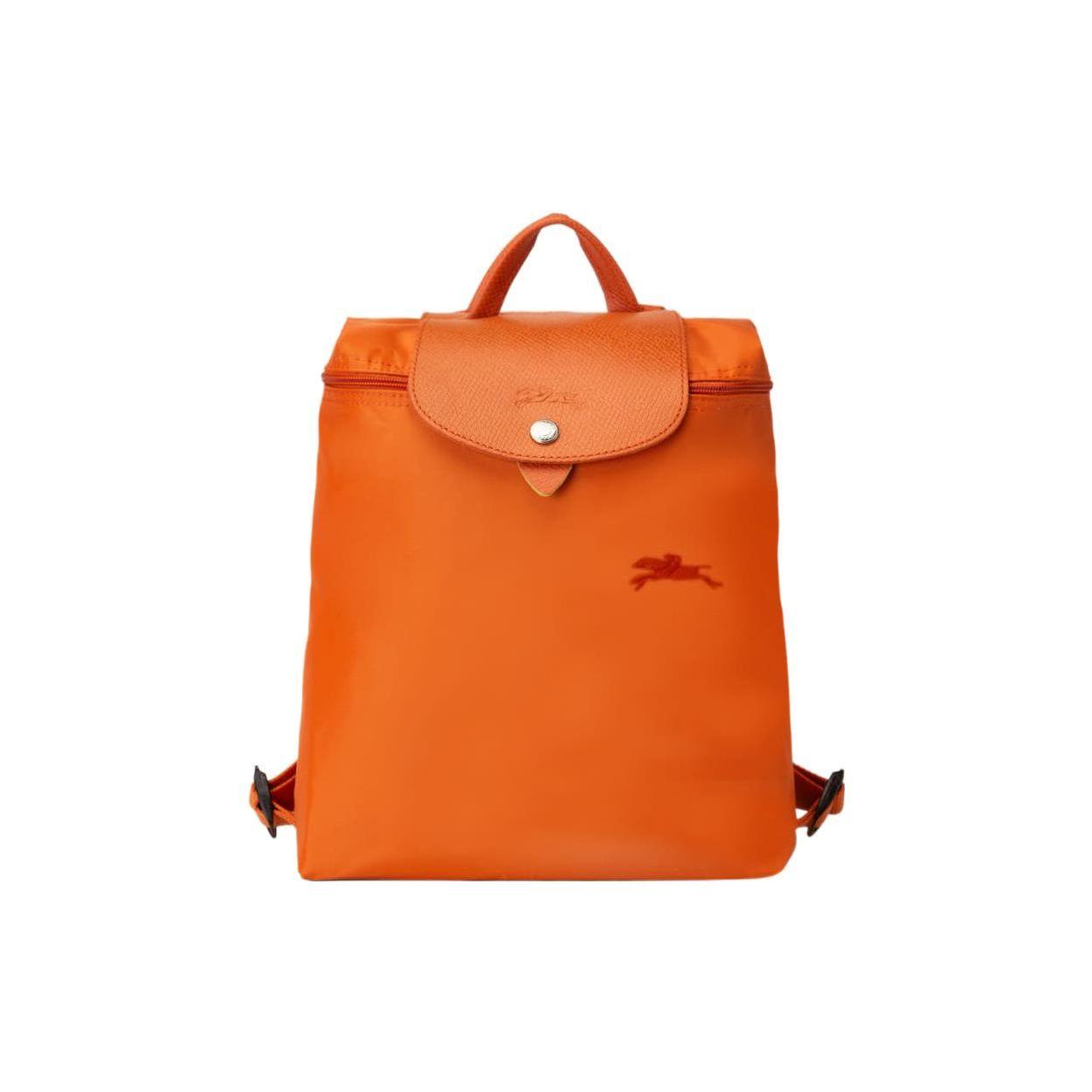 

Longchamp Le Pliage Green 26 Однотонний Рюкзак Шкіряний Застібка-кнопка та Блискавка Жіночий рюкзак Морква 1699919P69 Carrot