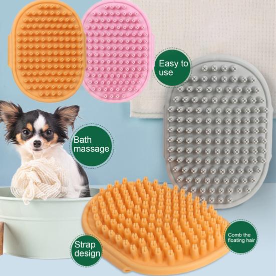Cat Grooming Brush Non-slip Remove Tangled Hair Shedding Tools Dog Brush Pet Bath Brush Pet Supplies