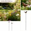 Metal Bird Garden Stakes Set of 2 Decorative Outdoor Yard Ornaments for Patio Lawn Planter Decorations Iron Art Garden Accessories