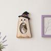 Holiday Gift Photo Holder Halloween Wooden Frame, Pumpkin/Ghost Picture Frame for Wall Personalized Hanging or Desktop Display, Home Decor Sturdy Wood