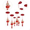 6x Happy Year Ceiling Decorations Sturdy for Home Living Room Party