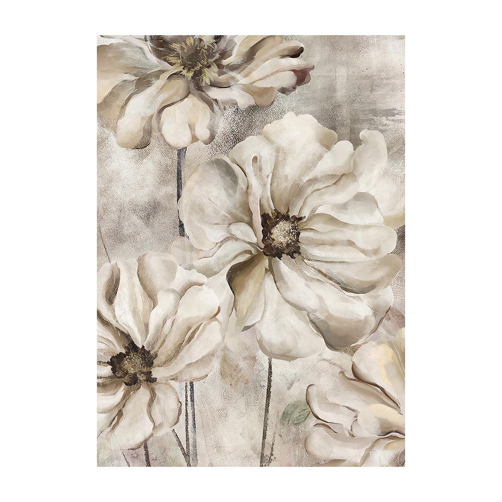 Still Life Poster Botanical Beige Flower Canvas Painting Nordic Wall Art Pictures for Living Room Cafe Home Decor