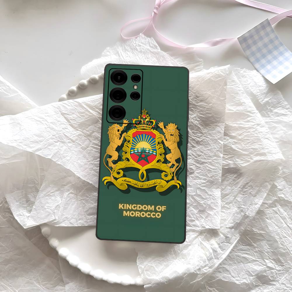 Maroko M-Marocká vlajka Pouzdro na telefon Pro Samsung S 24 Fe 25 Ultra Plus 20 Lite 21 30 22 23 24 22 Ultra 5G Fundas
