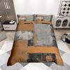 Homewish Grunge Ombre Duvet Cover Set 2pcs/3pcs, Watercolor Oil Painting Bedding, Modern Abstract Minimalist Quilt Cover Set