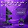 New Designed Vibrating Cock Ring Penis Sleeve Vibrator 10 Vibrations Penis Extender Adult Sex Toys for Men Testicles G Spot Stim Delayed Ejaculation