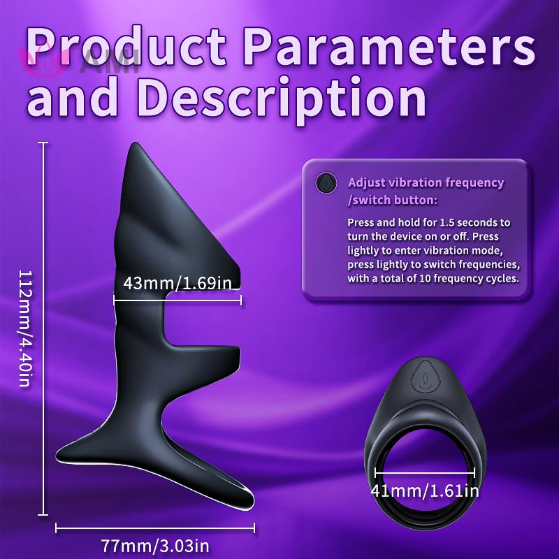 New Designed Vibrating Cock Ring Penis Sleeve Vibrator 10 Vibrations Penis Extender Adult Sex Toys for Men Testicles G Spot Stim Delayed Ejaculation