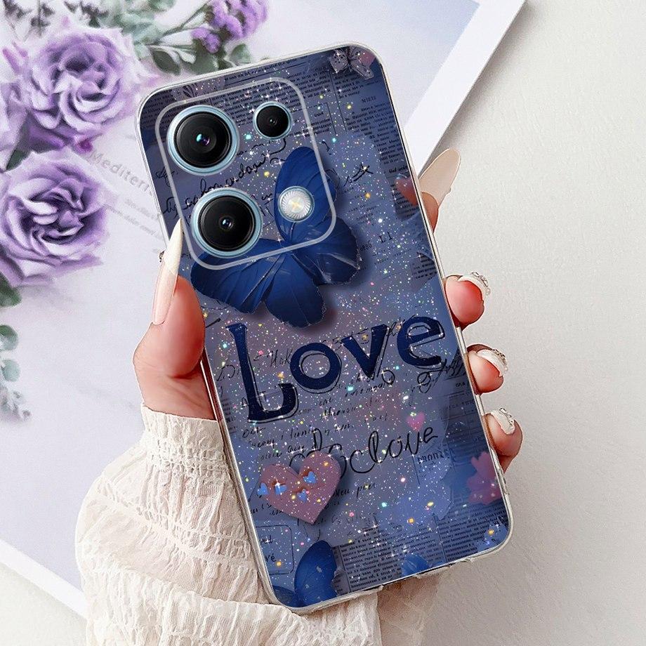 Soft Clear Silicone Back Cover For Xiaomi Redmi Note 14s 14 Pro 4G Phone Case Marble Gothic Couple Capa For Redmi Note 14 Europe