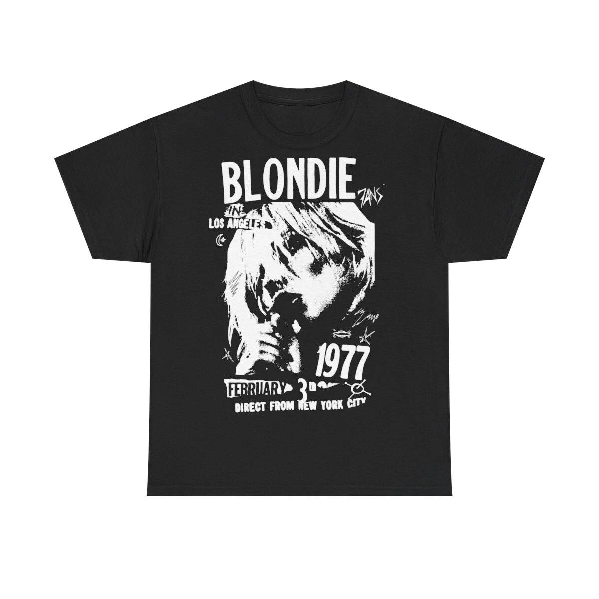 Blondie shirt, Blondie vintage 100% Cotton T-shirt Mens Womens Tees Top, Blondie unisex 100% Cotton T-shirt Mens Womens Tees Top S