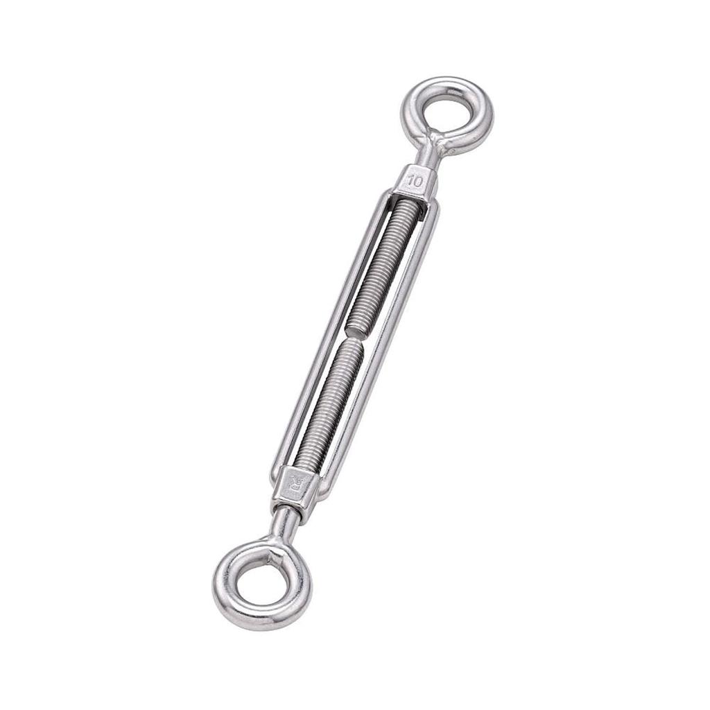 Sugatsune Kogyo diffuL Turnbuckle, Double Eye, Stainless Steel, Overall Length 242-350mm, Load Capacity 3790N (388kgf), DFTB-311EE-10
