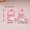 Miniature Pig Figurine Mini Pink Piggy Figure Cartoon Resin Animal Cake Toppers for DIY Fairy Garden Moss Landscape Terrarium Potted