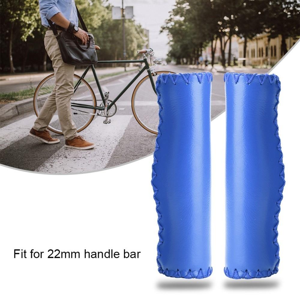 1 Pair Synthetic Leather Bike Handlebar Grips for Mountain Bike,Road Bike