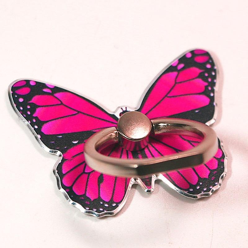 Mobile Phone Ring Buckle Holder Cartoon Cute Metal Desktop Creative New Painted Butterfly Mobile Phone Ring Buckle Holder