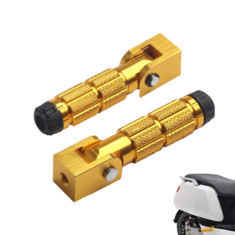 Motorrad-Fußrasten, Präzisions-Motorrad-Fußrasten aus Aluminiumlegierung, rutschfeste, multifunktionale, faltbare Fußstütze, hohe Festigkeit