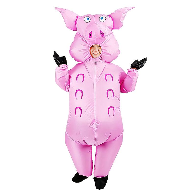 Christmas Cartoon Mascot Inflatable Costume: Reindeer, Santa Claus, Tree