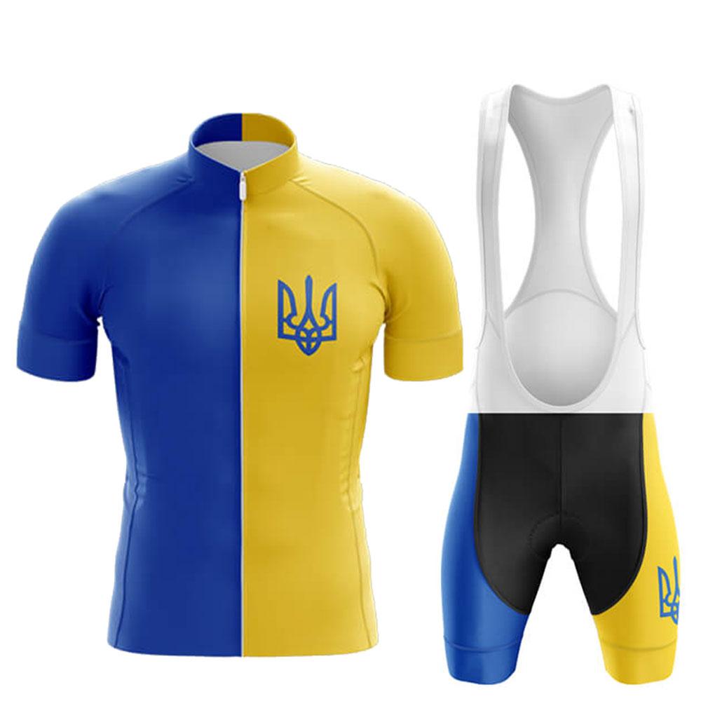 Maillot de cyclisme à manches courtes pour homme, ensemble de vêtements de sport respirants à séchage rapide, été 2024, Ukraine